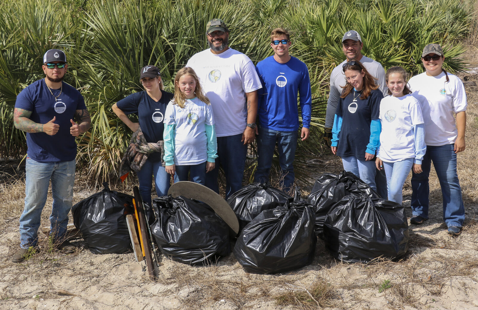 Clean up the solution volunteering heart and sol day 1